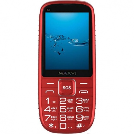Мобильный телефон MAXVI B9 RED - фото 11