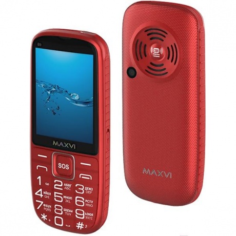 Мобильный телефон MAXVI B9 RED - фото 15