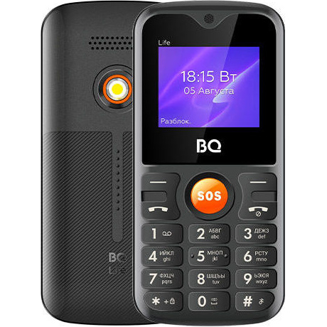 Мобильный телефон BQ 1853 Life Black/Orange - фото 5