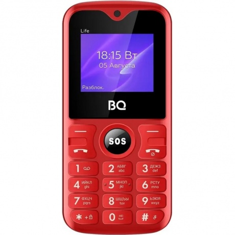 Мобильный телефон BQ 1853 Life Red/Black - фото 1