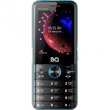 Мобильный телефон BQ 2842 Disco Boom Black blue - фото 1