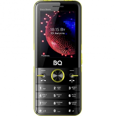 Мобильный телефон BQ 2842 Disco Boom Black Yellow - фото 1