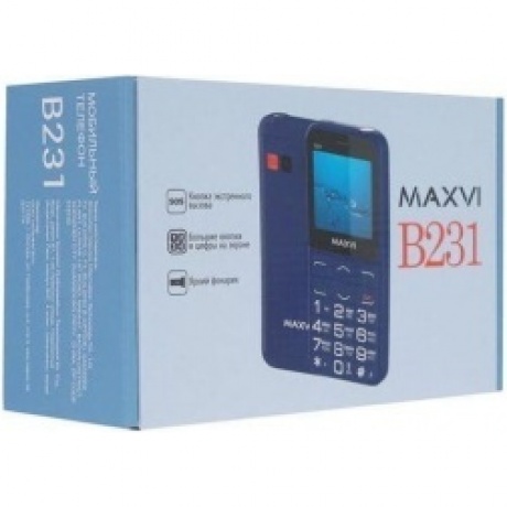 Мобильный телефон Maxvi B231 Blue - фото 20