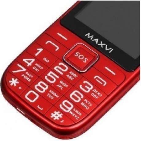 Мобильный телефон Maxvi B32 Red - фото 15