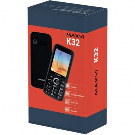 Мобильный телефон Maxvi K32 Blue - фото 12