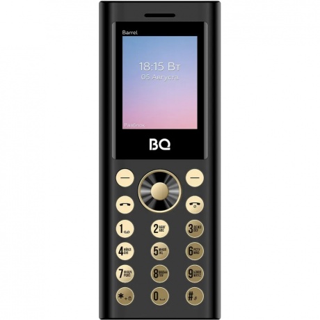 Мобильный телефон BQ 1858 Barrel Black/Gold - фото 1
