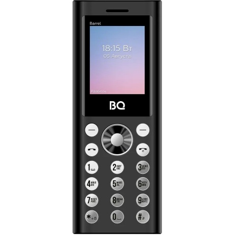 Мобильный телефон BQ 1858 Barrel Black/Silver - фото 1