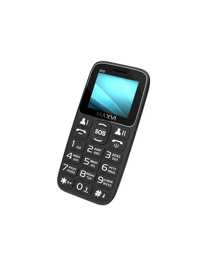 Мобильный телефон Maxvi B110 Black (2 SIM) - фото 6
