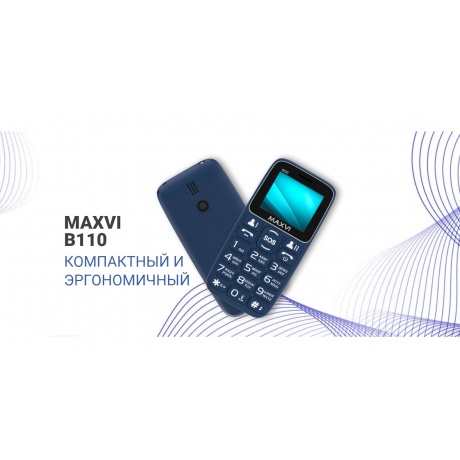 Мобильный телефон Maxvi B110 Blue (2 SIM) - фото 19