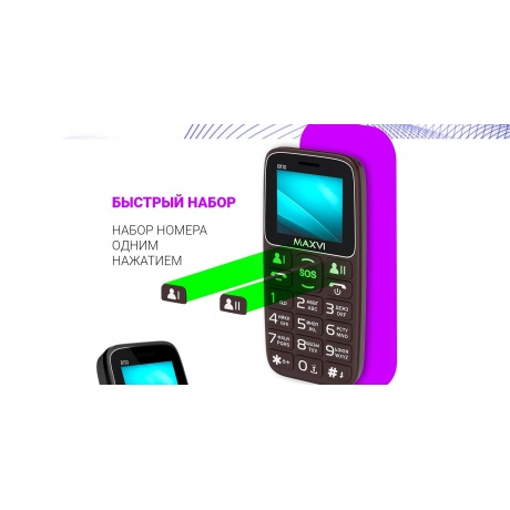 Мобильный телефон Maxvi B110 Blue (2 SIM) - фото 20