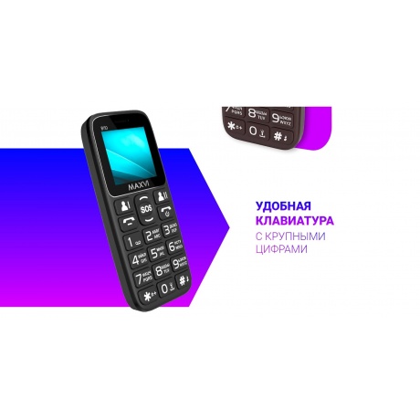Мобильный телефон Maxvi B110 Blue (2 SIM) - фото 21