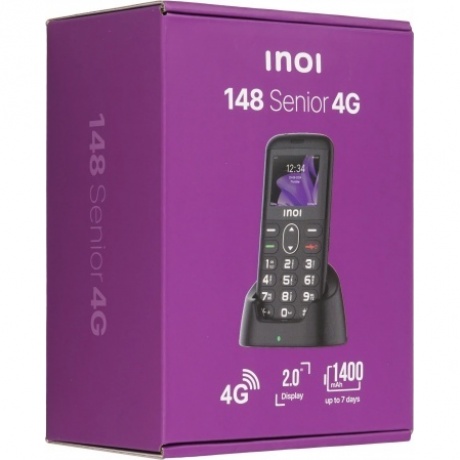 Мобильный телефон INOI 148 Senior 4G Black - фото 18