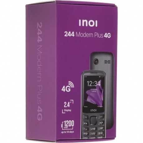 Мобильный телефон INOI 244 Modern Plus 4G Black - фото 16