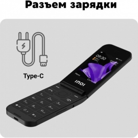 Мобильный телефон INOI 284 Flip 4G Black - фото 25