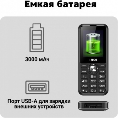 Мобильный телефон INOI 340 PowerHub 4G Black - фото 22