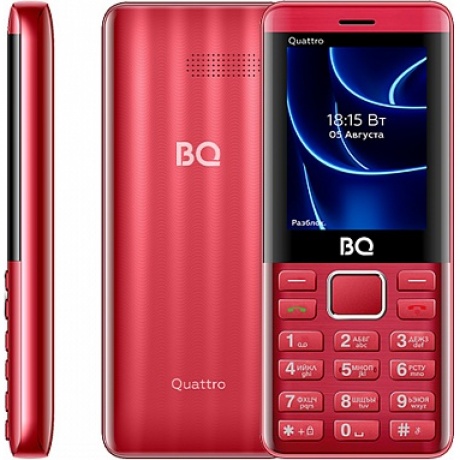 Мобильный телефон BQ 2453 Quattro Red - фото 2