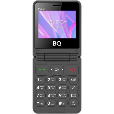 Мобильный телефон BQ 2456 Pocket Black - фото 1