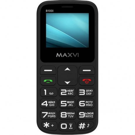 Мобильный телефон Maxvi B100i Black - фото 1