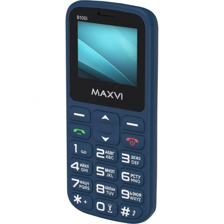 Мобильный телефон Maxvi B100i Blue - фото 3
