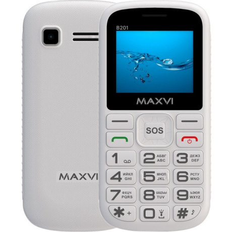 Мобильный телефон Maxvi B201 White - фото 12
