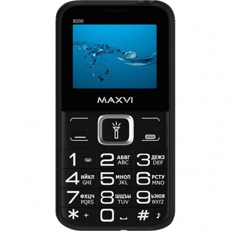 Мобильный телефон Maxvi B200 Black хорошее состояние