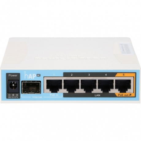 Wi-Fi роутер MikroTik hAP ac RB962UiGS-5HacT2HnT - фото 1