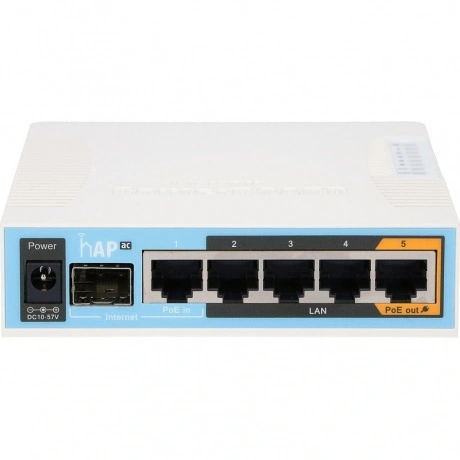 Wi-Fi роутер MikroTik hAP ac RB962UiGS-5HacT2HnT