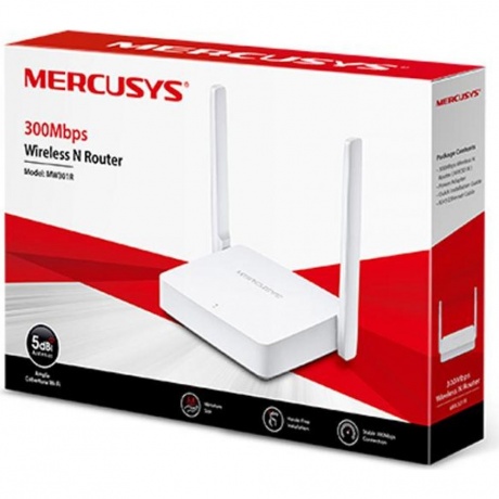 Wi-Fi роутер Mercusys MW301R белый - фото 4
