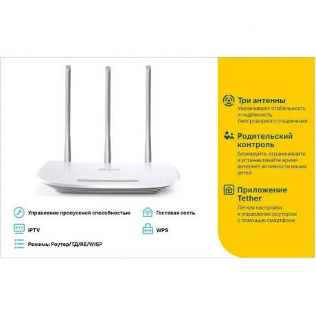 Wi-Fi роутер TP-Link TL-WR845N белый - фото 8