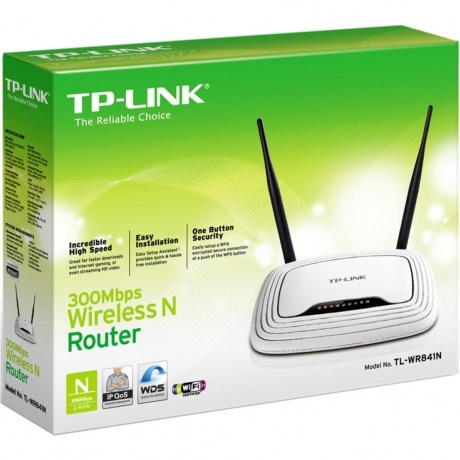 Wi-Fi роутер TP-LINK TL-WR841N белый - фото 4