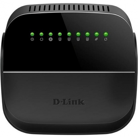 Wi-Fi роутер D-Link DSL-2640U/R1A черный - фото 1