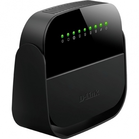 Wi-Fi роутер D-Link DSL-2640U/R1A черный - фото 2