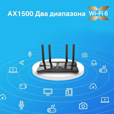 Wi-Fi роутер TP-Link Archer AX10 черный - фото 6