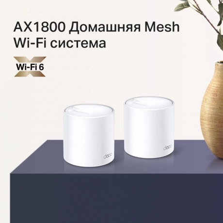Wi-Fi система TP-Link DECO X20(2-PACK) белый - фото 11