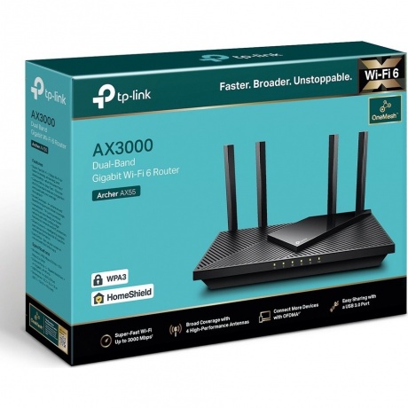 Wi-Fi роутер TP-Link Archer AX55 - фото 19