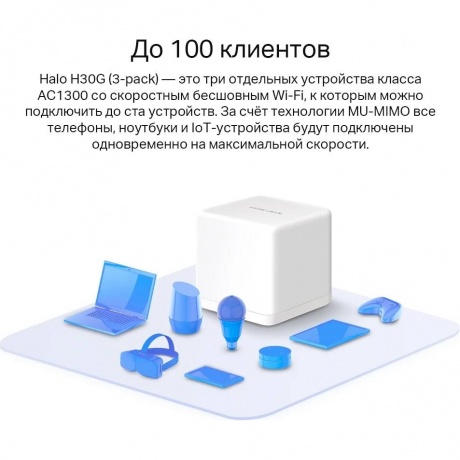 Wi-Fi MESH система Mercusys Halo H30G(3-pack) - фото 4