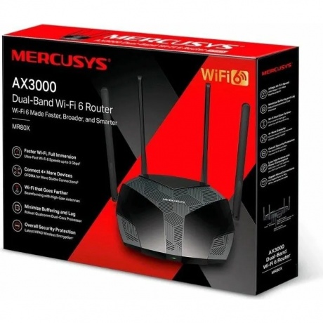 Wi-Fi роутер Mercusys MR80X AX3000 - фото 13