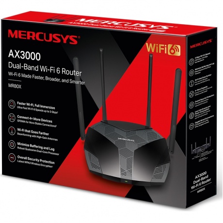 Wi-Fi роутер Mercusys MR80X AX3000 - фото 15
