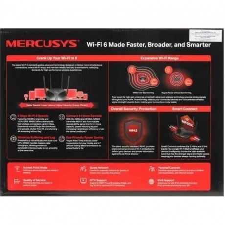 Wi-Fi роутер Mercusys MR80X AX3000 - фото 28