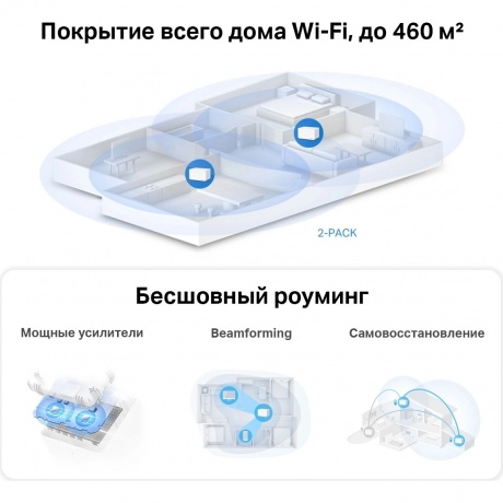 Wi-Fi система Mercusys Halo H80X(2-pack) - фото 11