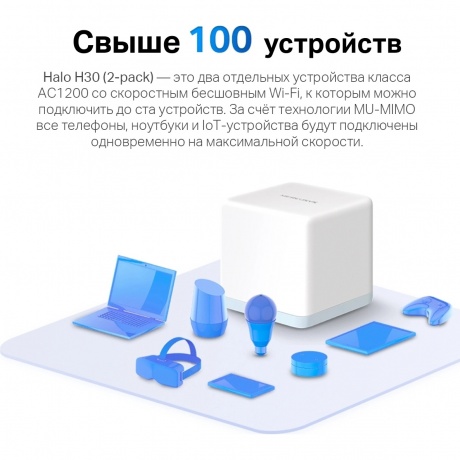 Wi-Fi система Mercusys Halo H30(3-pack) - фото 10