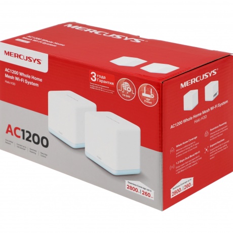 Mesh Wi-Fi система MERCUSYS AC1200 (HALO H30(2-PACK)) - фото 14