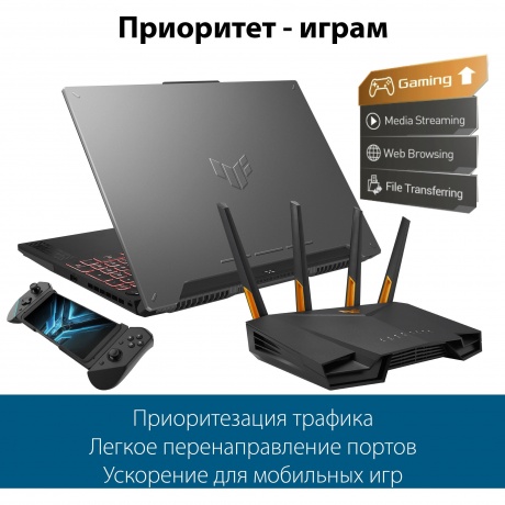 Mesh Wi-Fi система ASUS TUF-AX4200 - фото 7