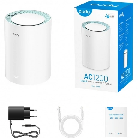 Wi-Fi Mesh роутер Cudy M1300 AC1200 (M1300(1-PACK)) White