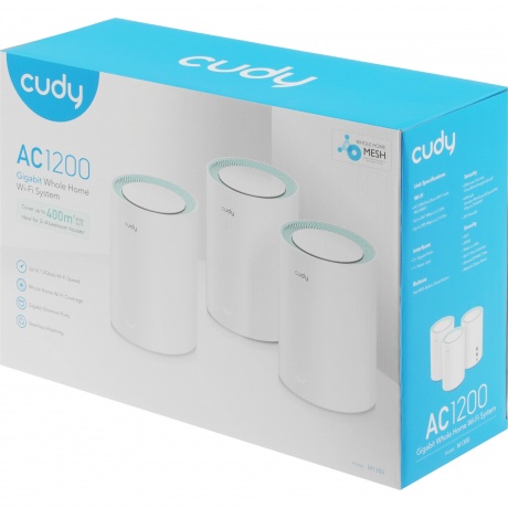 Wi-Fi MESH система Cudy M1300 (M1300(3-PACK)) белый - фото 10