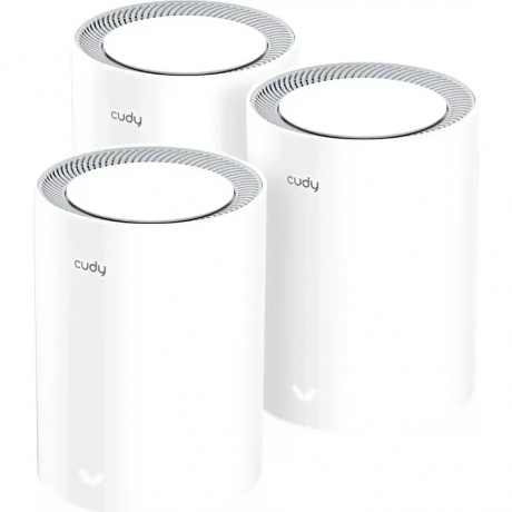 Wi-Fi Mesh роутер Cudy M3000 AX3000 (M3000(3-PACK)) White - фото 1