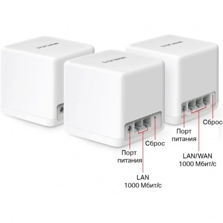 Wi-Fi роутер Mercusys Halo H60X(3-pack) AX1500 White
