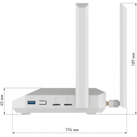 Wi-Fi роутер Netcraze Hero 5G (NC-4110) - фото 3