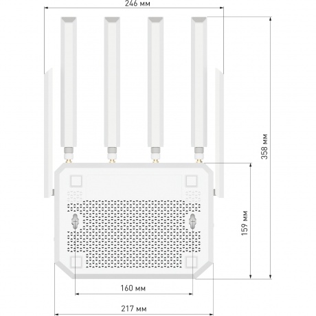 Wi-Fi роутер Netcraze Hero 5G (NC-4110) - фото 6