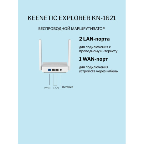 Wi-Fi роутер Keenetic Explorer (KN-1621) - фото 8